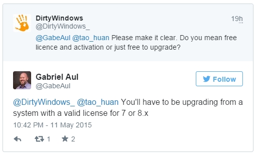 正版用戶才能升級(jí)Windows 10